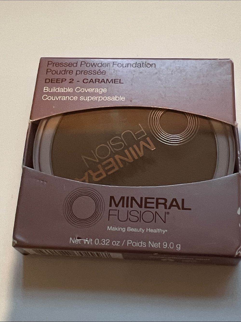 Mineral Fusion Pressed Powder Foundation - Deep 2 -Caramel New